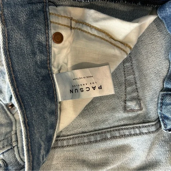 Men's PACSUN Stacked Skinny Distressed Jeans 32/30 - Picture 11 of 11
